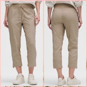 Lululemon Dance Studio Mid-Rise Cropped Pant sheer‎ oak tan size 2 NWT